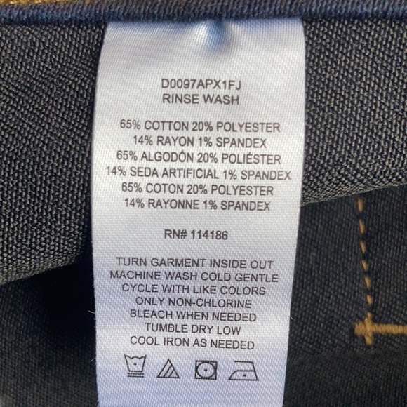 Faith Jeans high rise skinny Bermuda jean short 18W - Picture 17 of 17